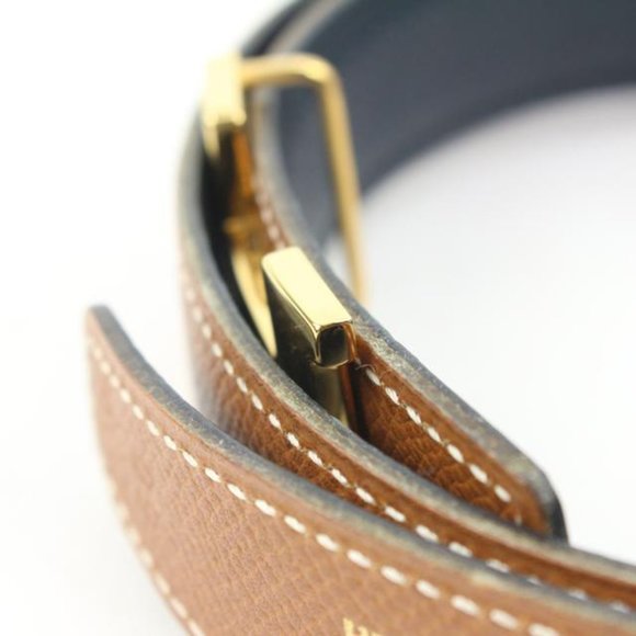 Hermès 24mm Brown x Navy Reveresible H Logo Belt Kit 55h128s main image 10